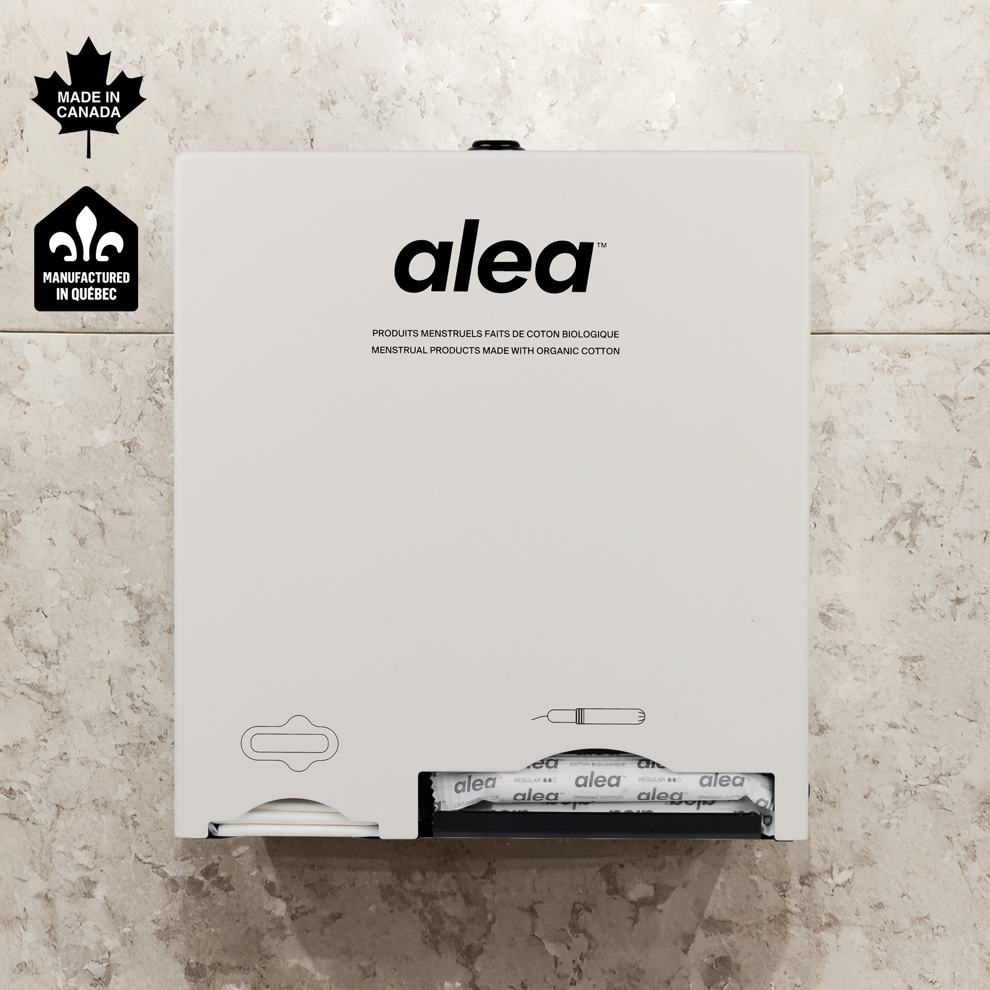 Alea Aluminium Wall Dispenser